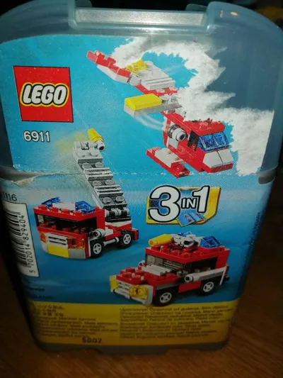 LEGO 6911 Mini Fire Rescue 3in1 Feuerwehr Bauset Komplett ab 6 Jahre