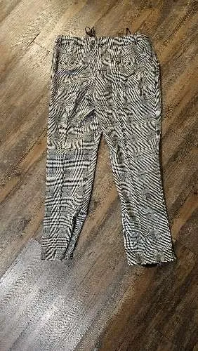 Bruno Banani Anzughose Damen Gr. 40 Grau Kariert Business Hose