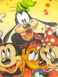 Disney Disneyland Resort 1st Visit Ansteckpin Mickey Minnie Goofy Button 8cm