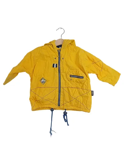 Kanz Baby Mädchen Jacke Leicht Kapuze Gelb Tiermotiv Gr. 74 Baumwolle