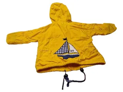 Kanz Baby Mädchen Jacke Leicht Kapuze Gelb Tiermotiv Gr. 74 Baumwolle