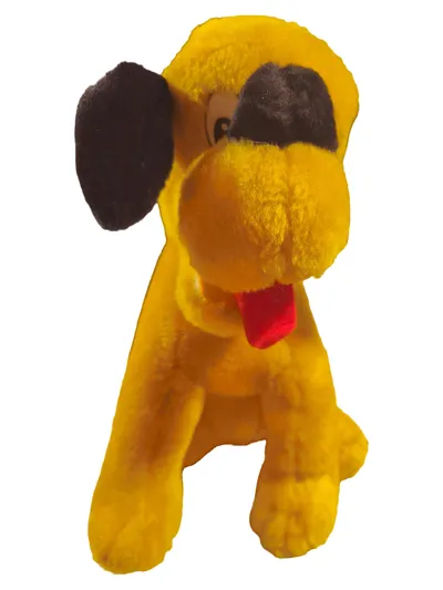 Rostoy Hund Kuscheltier Plüschtier Retro Vintage Gelb 31cm