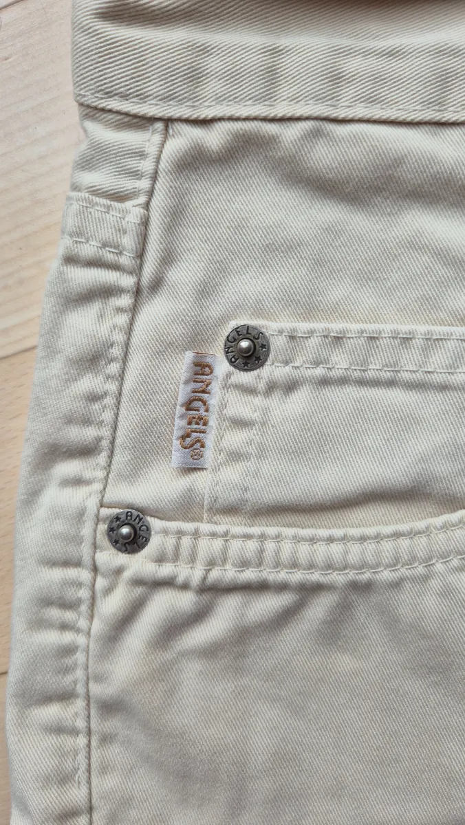 ANGELS Damen Shorts Bermuda Beige Gr. 38 W28 Baumwolle Casual 3