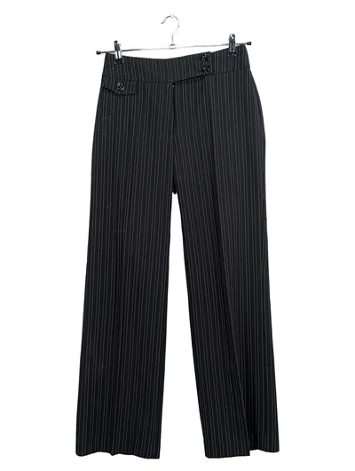 AUTHENTIC CLOTHING COMPANY Anzughose Damen Gr. 36 Nadelstreifen Schwarz Business