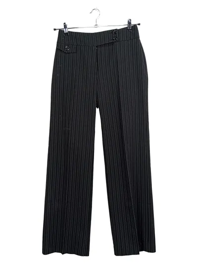 AUTHENTIC CLOTHING COMPANY Anzughose Damen Gr. 36 Nadelstreifen Schwarz Business