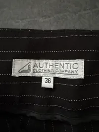 AUTHENTIC CLOTHING COMPANY Anzughose Damen Gr. 36 Nadelstreifen Schwarz Business 4