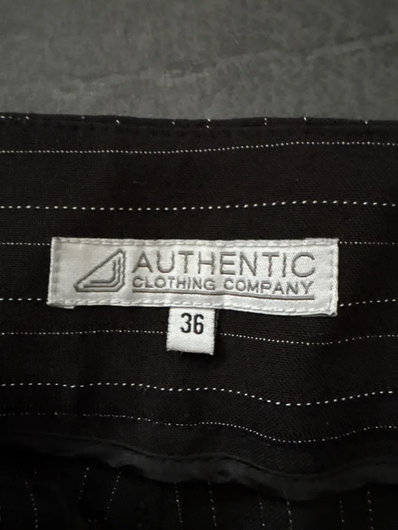AUTHENTIC CLOTHING COMPANY Anzughose Damen Gr. 36 Nadelstreifen Schwarz Business 4