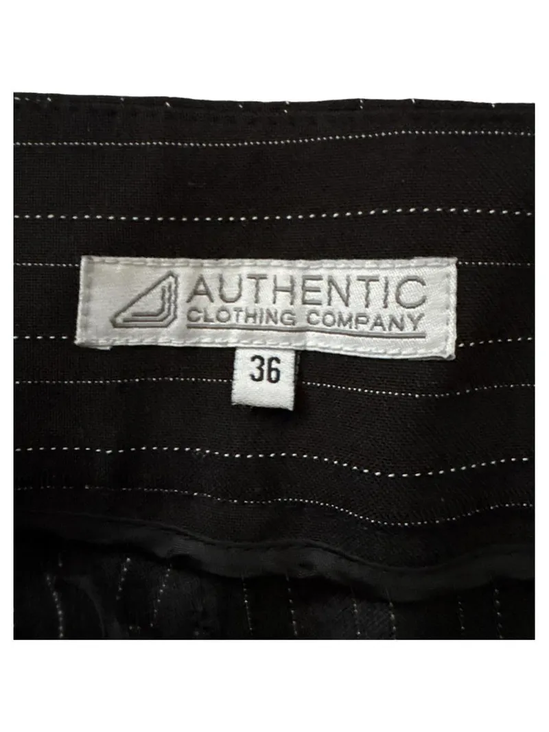 AUTHENTIC CLOTHING COMPANY Anzughose Damen Gr. 36 Nadelstreifen Schwarz Business 5