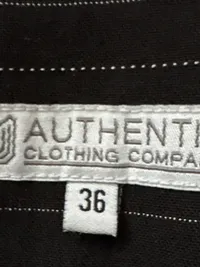 AUTHENTIC CLOTHING COMPANY Anzughose Damen Gr. 36 Nadelstreifen Schwarz Business 6
