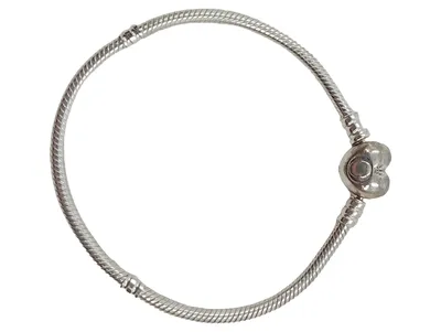 Pandora Moments Herz Schlangenkette Armband 19 cm Damen Silber 925