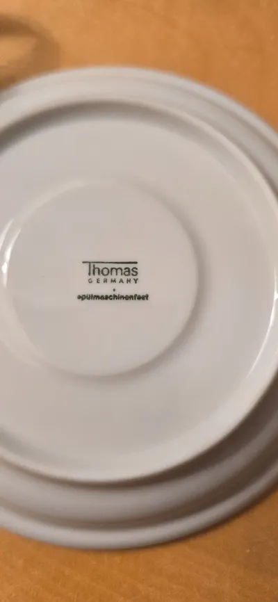 Thomas Germany Kaffeetasse mit Untertasse Weiß Porzellan Klassisch