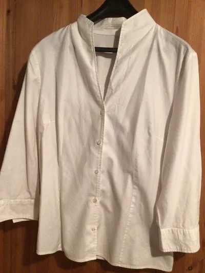 Christian Berg Damen Bluse Business Baumwolle 3/4 Arm Weiß Gr. 38 M