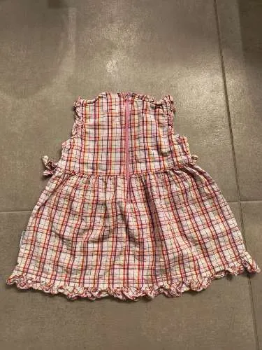 Schnizler Mädchen Sommerkleid kariert Gr. 68 Rosa Rüschen Baby