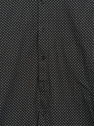 Mey & Edlich Herren Business Hemd Paisley Baumwolle Langarm Schwarz 38 S