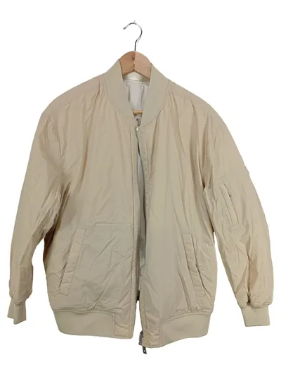 Calvin Klein Bomberjacke Damen XS Beige Polyamid Casual Jacke
