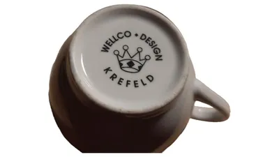 Wellco Design Krefeld Sammelgedeck Kaffeetasse Untertasse Teller Pflaumen