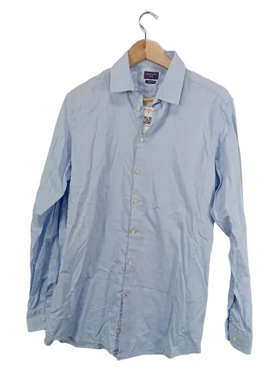 Benvenuto Purple Herren Business Hemd Slim Fit Gr. 41 Hellblau Langarm