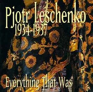 Piotr Leschenko - Everything That Was 1934-1937 CD Album Jazz