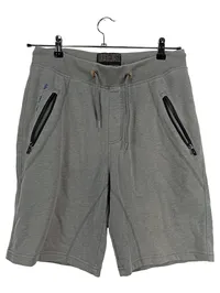 Angelo Litrico Sport Shorts Herren M Grau Meliert Polyester Reißverschluss 1