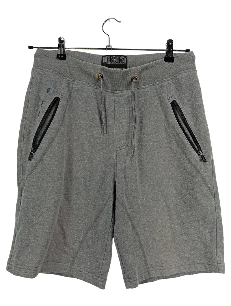 Angelo Litrico Sport Shorts Herren M Grau Meliert Polyester Reißverschluss 1