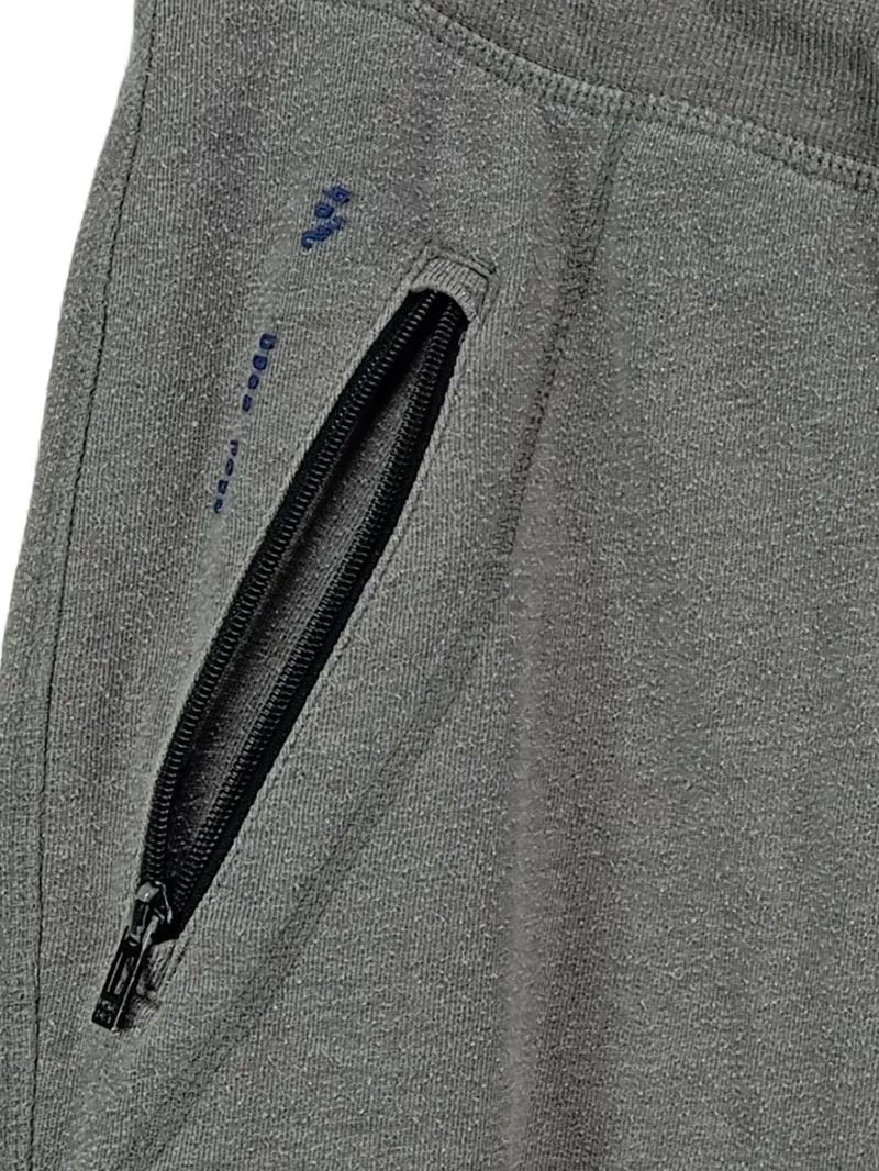 Angelo Litrico Sport Shorts Herren M Grau Meliert Polyester Reißverschluss 2