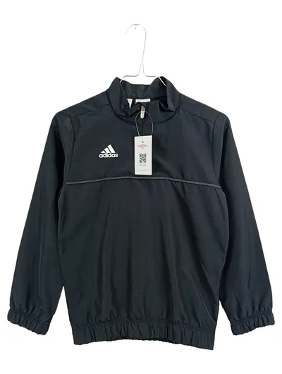 Adidas Trainingsjacke Kinder Gr. 128 Schwarz Sportjacke Half-Zip
