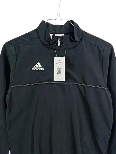 Adidas Trainingsjacke Kinder Gr. 128 Schwarz Sportjacke Half-Zip
