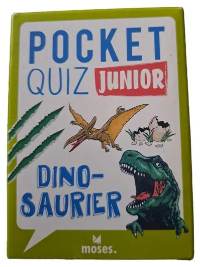 Pocket Quiz Junior Dinosaurier moses. Kinder Quizspiel Lernspiel