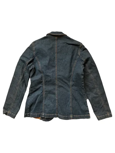 Ashley Brooke Damen Jeansjacke Blazer Patchwork Cord Gr. 40 Vintage