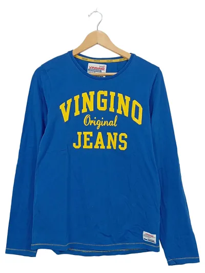 Vingino Kinder Langarmshirt Original Jeans Blau Gr. 176 Baumwolle