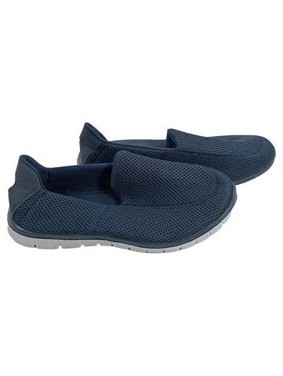 TOPWAY Herren Slipper Flex Foam Gr. 45 Blau Mesh Freizeitschuhe