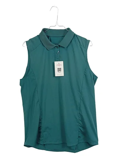 Röhnisch Damen Golf Poloshirt Ärmellos Petrol Gr. L Sportlich
