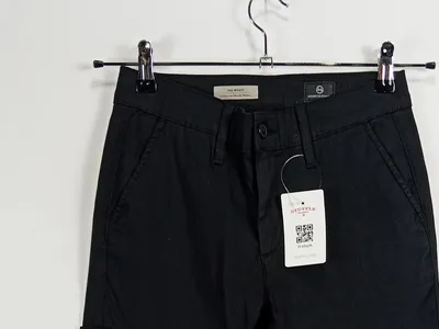 AG Adriano Goldschmied The Wyatt Cargohose Damen Urban Schwarz W24