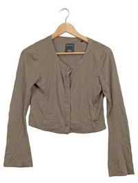 Marc O'Polo Damen Strickjacke Cardigan Gr. S Beige Baumwolle Knopfleiste 1