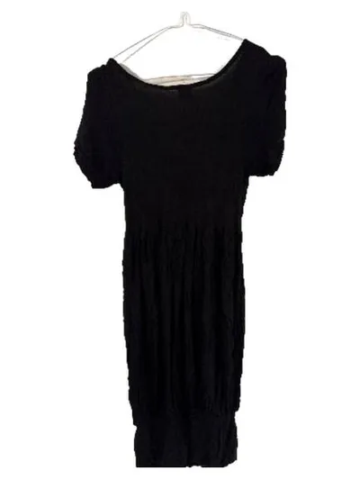 Livre Damen Freizeitkleid Gr. 36/S Schwarz V-Ausschnitt Viskose