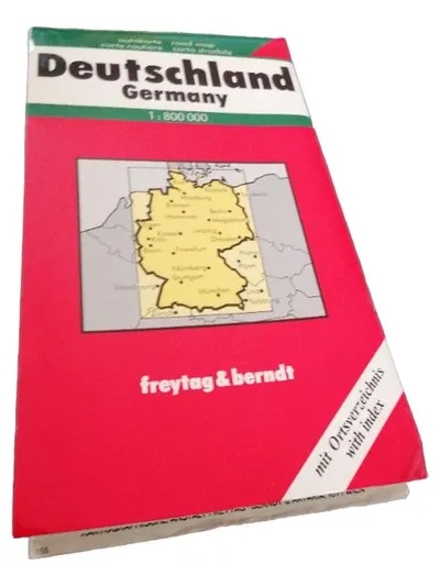 freytag & berndt Deutschland Straßenkarte 1:800.000 mit Ortsverzeichnis