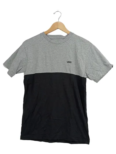 Vans Herren T-Shirt Streetwear Grau Baumwolle Logo Gr. M