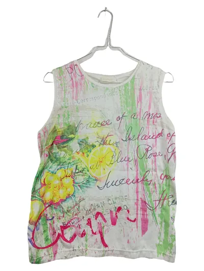 Airfield Damen Top Gr. 38 Mehrfarbig Blumen Print Ärmellos Sommer