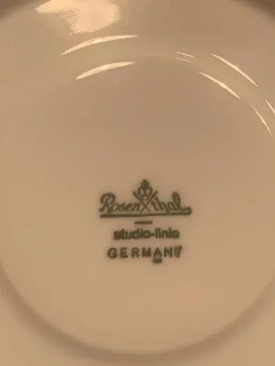 Rosenthal Studio-Linie Untertasse Unterteller Weiß Porzellan 16 cm