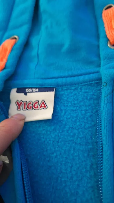 YIGGA Kinder Kapuzenpullover Sweatjacke Gr. 158/164 Blau Hoodie
