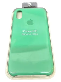 Apple iPhone XS Schutzhülle Case Hülle Silikon Mint Grün Original 1