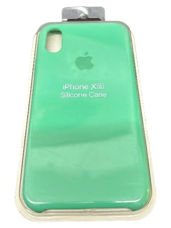 Apple iPhone XS Schutzhülle Case Hülle Silikon Mint Grün Original 1