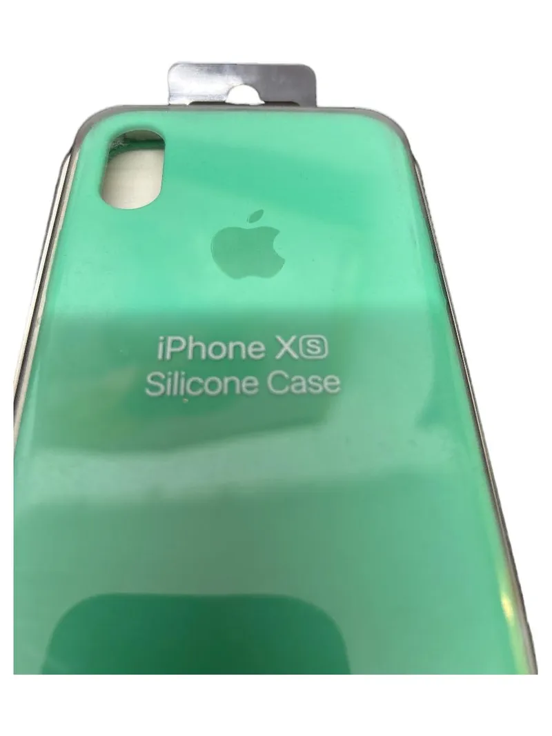 Apple iPhone XS Schutzhülle Case Hülle Silikon Mint Grün Original 2