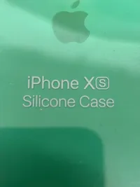 Apple iPhone XS Schutzhülle Case Hülle Silikon Mint Grün Original 3