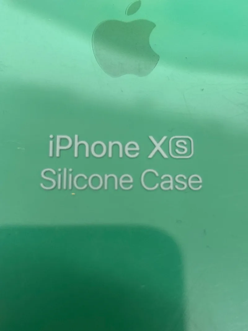 Apple iPhone XS Schutzhülle Case Hülle Silikon Mint Grün Original 3