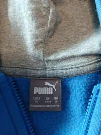 PUMA Baby Sweatjacke Kapuzenjacke Gr. 74 Blau Hoodie Sportlich 2