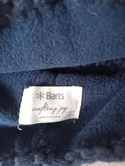 Barts Strickmütze Damen Blau Zopfmuster Fleece gefüttert One Size