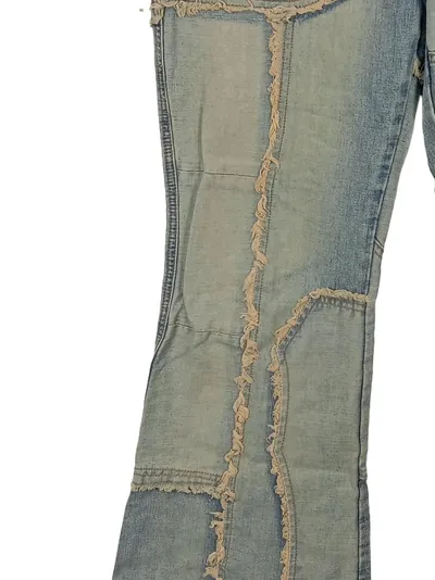 Cordon Sport Patchwork Schlaghose Jeans Bootcut Damen Blau W32 L