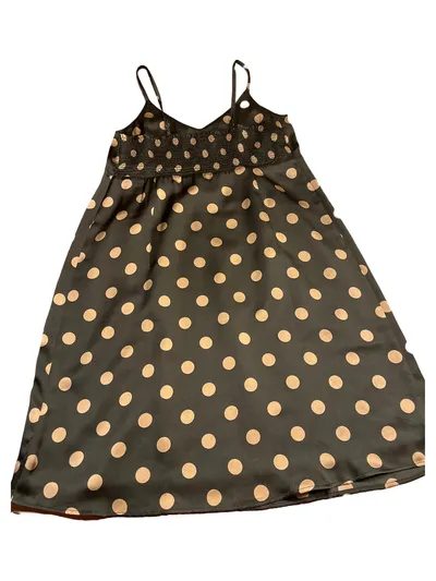 Qiéro! Damen Sommerkleid Gr. 40/L Grün Polka Dots Trägerkleid