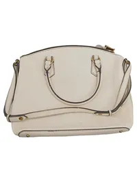 Aimee Kestenberg Damen Henkeltasche Leder Beige 39x29 cm 1